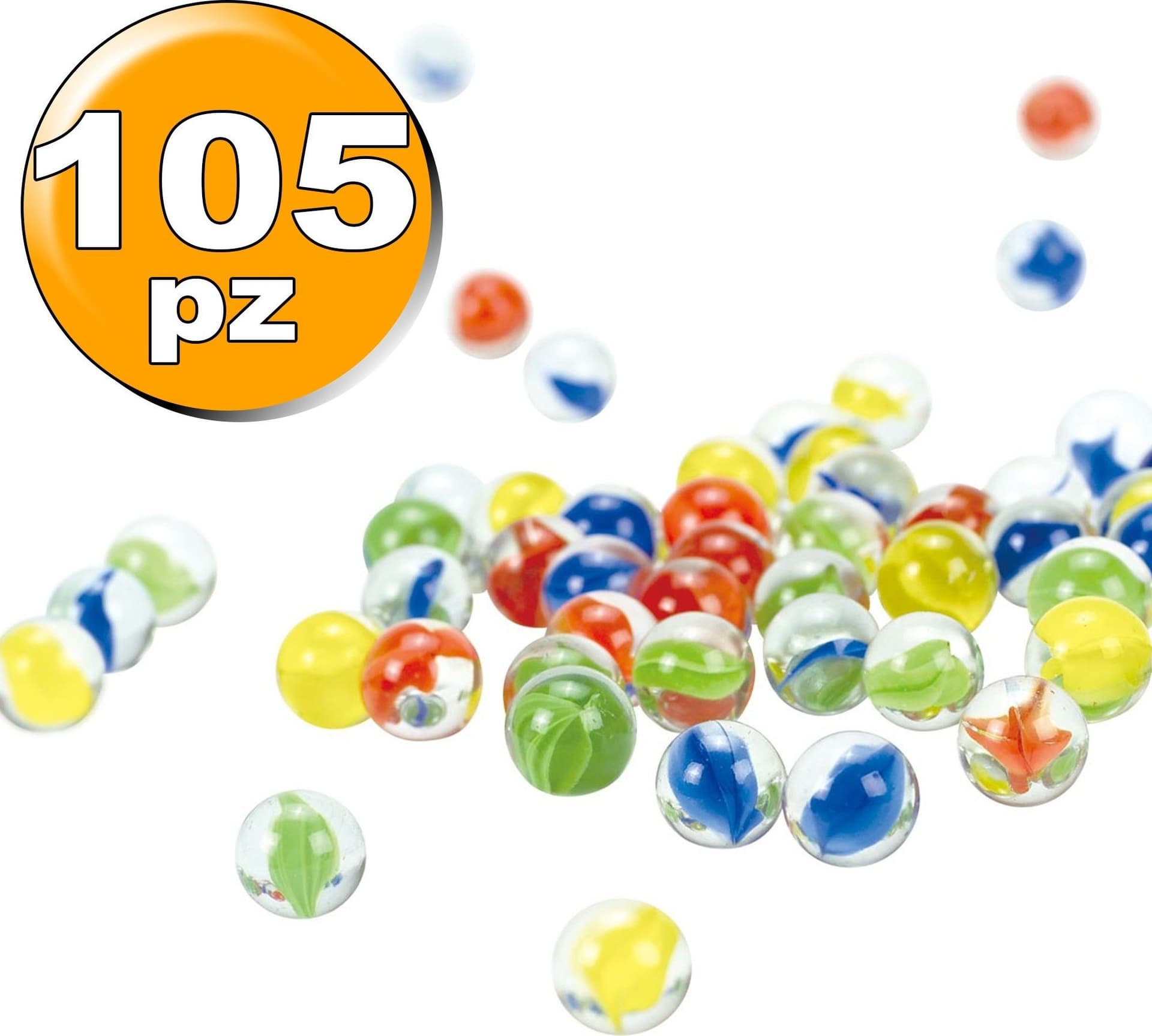 BIGLIE SACCHETTO PALLINE DI VETRO MARMO PALLINA BIGLIA MULTICOLORE GIOCO BAMBINI - 2