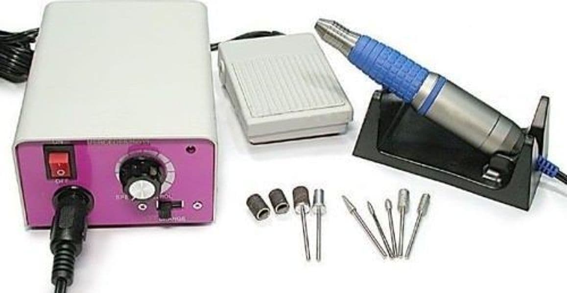 FRESA RICOSTRUZIONE PROFESSIONALE UNGHIE MANICURE NAIL ART MM 25000 GIRI PER GEL - 2