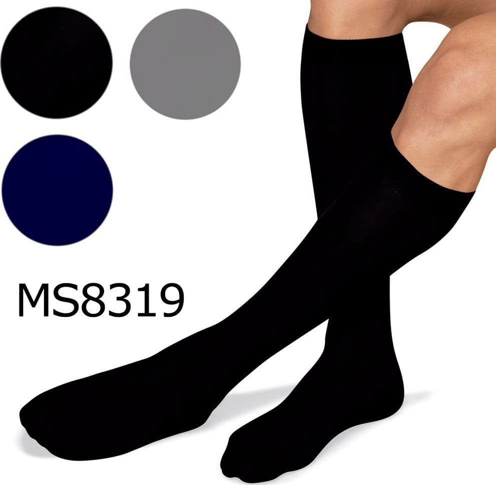 SET 12 PAIA CALZE CALZINI LUNGHI UOMO COTONE TINTA UNITA NERO BLU GRIGIO MS8319
