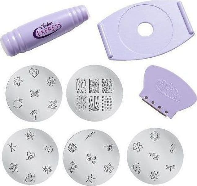 TIMBRO NAIL ART STAMPO KIT MACCHINA DECORA UNGHIE + DISCHI DISEGNO DECORA UNGHIE - 2