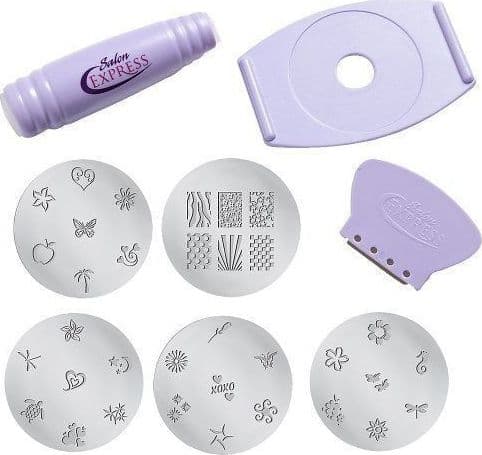 TIMBRO NAIL ART STAMPO KIT MACCHINA DECORA UNGHIE + DISCHI DISEGNO DECORA UNGHIE - 2
