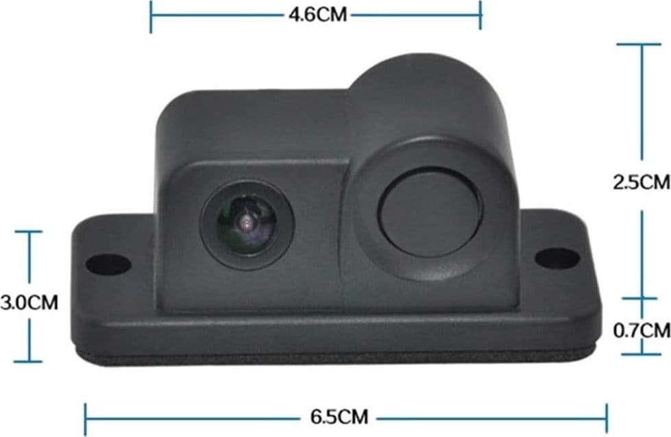 RETROCAMERA AC 201 HD TELECAMERA POSTERIORE SENSORE PARCHEGGIO 2IN1 ANGOLO 120° - 9