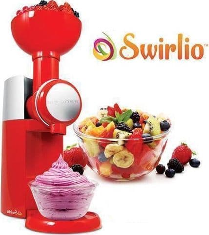 MACCHINA PER GELATO YOGURT NATURALI SWIRLIO BIG BOSS FROZEN FRUTTA DESSERT MAKER - 6