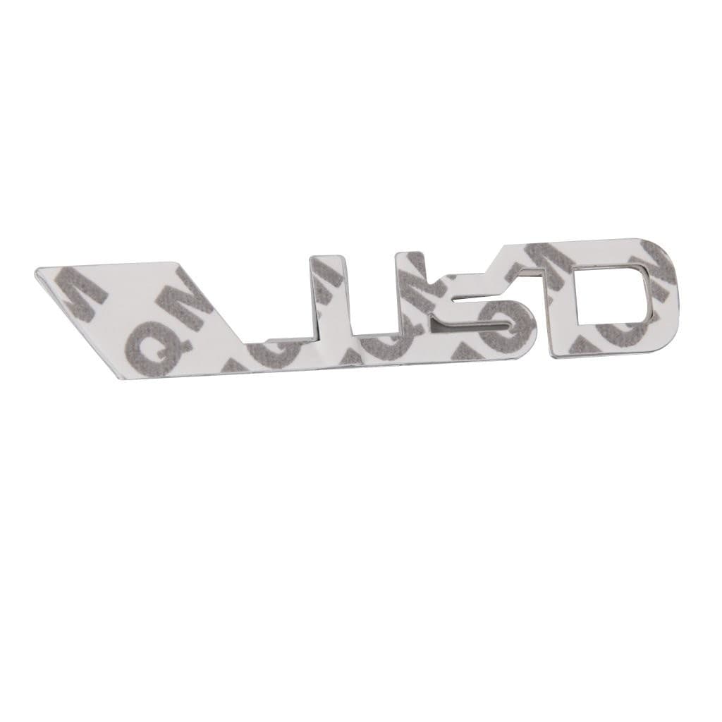 ADESIVO DECORAZIONE 3D IN METALLO CROMATO PER AUTO FIGURA STEMMA TRD STICKER - 4