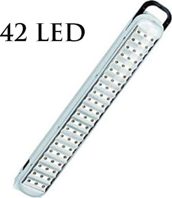 LAMPADA A LED EMERGENZA RICARICABILE LUCE BIANCA PORTATILE AUTOMATICA 714 LAVORO - 3