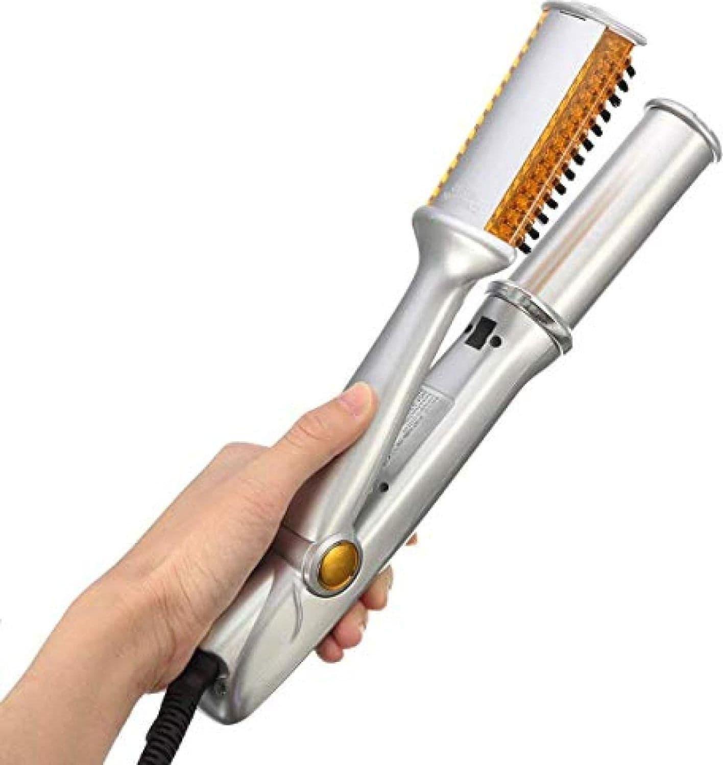SPAZZOLA PIASTRA ROTANTE PER CAPELLI LISCI RICCI ARRICCIA STIRA IN CERAMICA - 11
