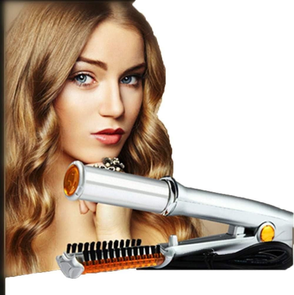 SPAZZOLA PIASTRA ROTANTE PER CAPELLI LISCI RICCI ARRICCIA STIRA IN CERAMICA - 16