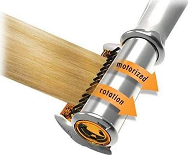 SPAZZOLA PIASTRA ROTANTE PER CAPELLI LISCI RICCI ARRICCIA STIRA IN CERAMICA - 9