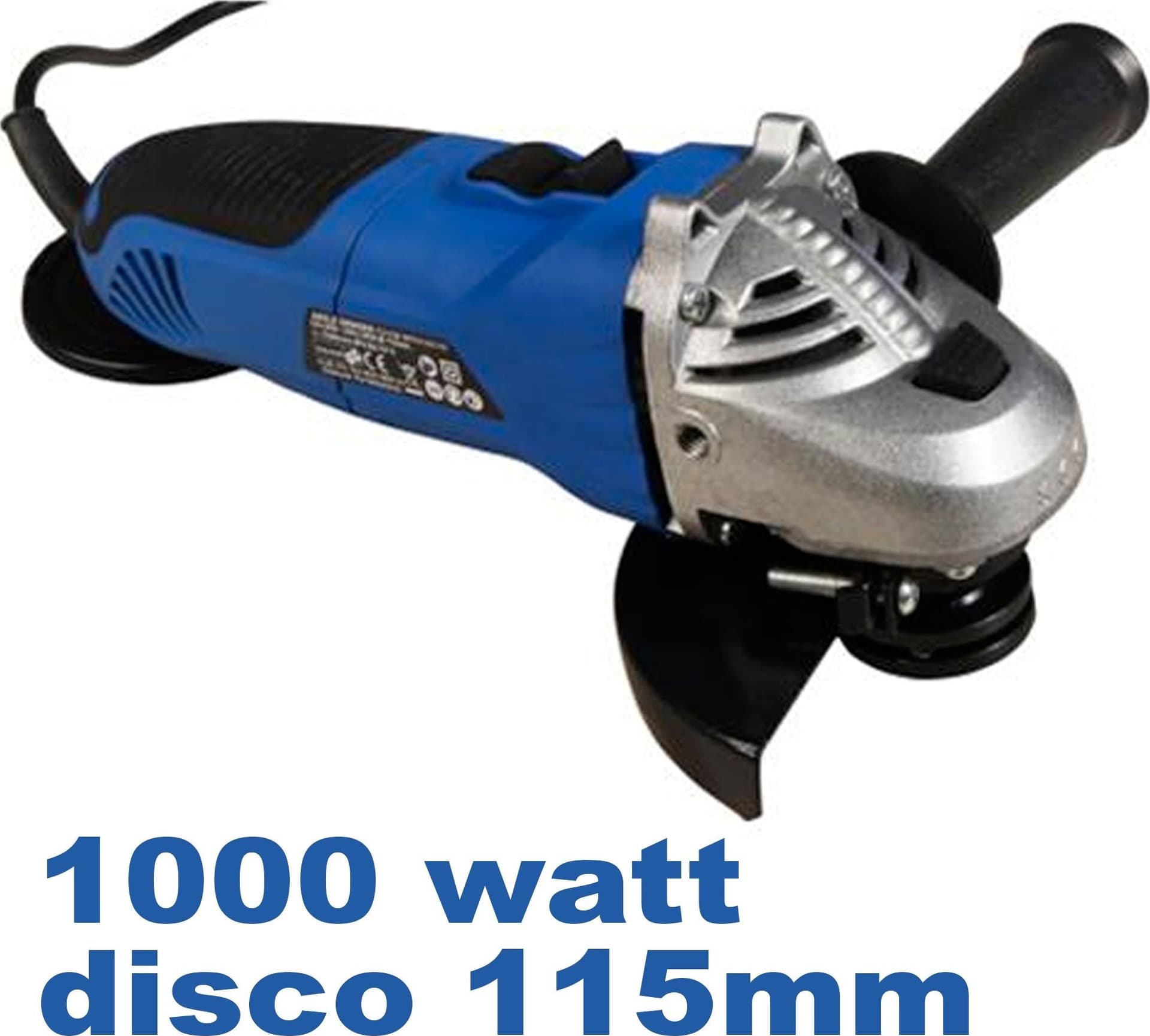 SMERIGLIATRICE ANGOLARE 1000W 115MM PROFESSIONALE DISCO 11000RPM RAG115-1000 - 2