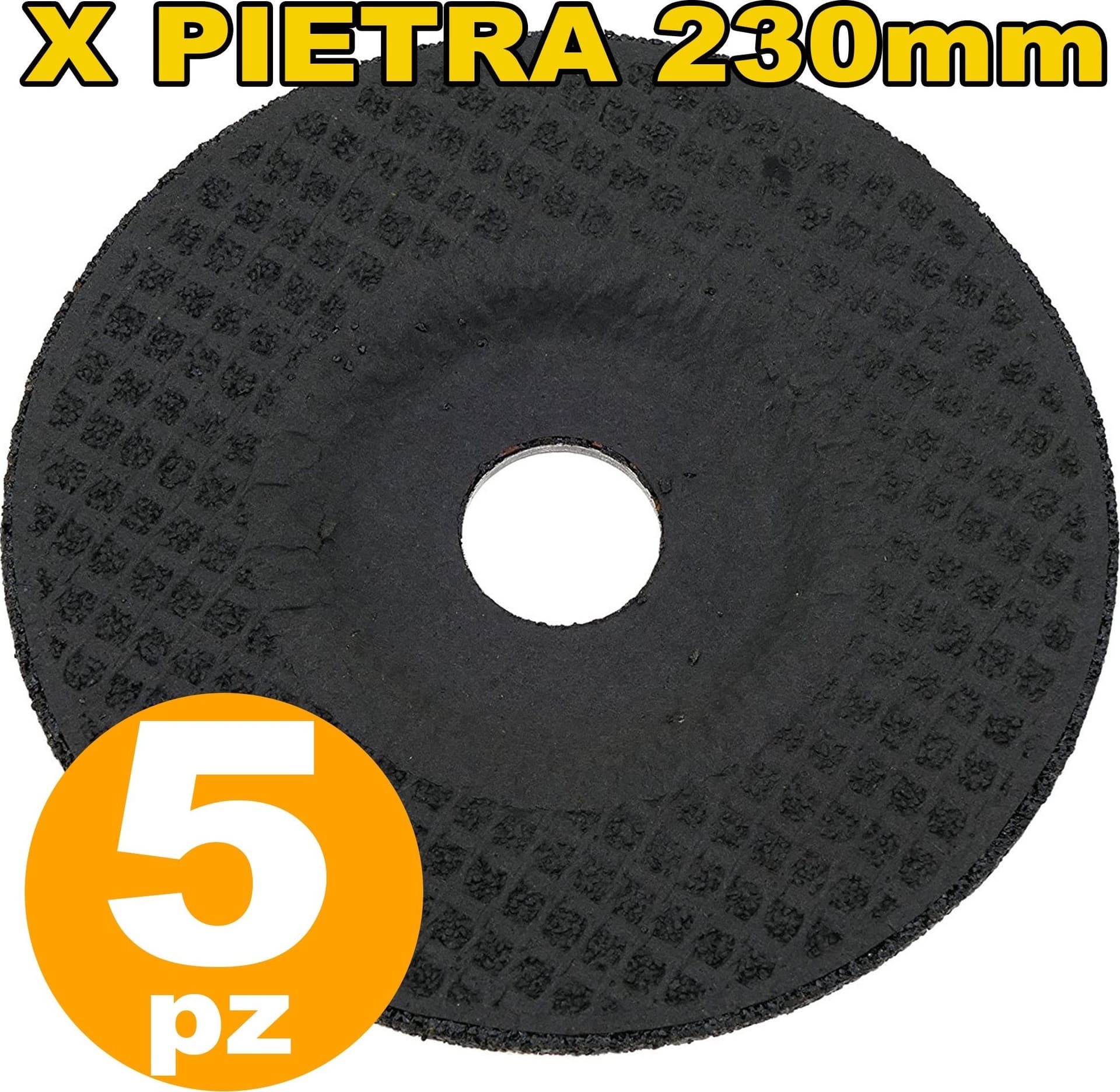 DISCO SMERIGLIATRICE FLEX 230 MILLIMETRI PER PIETRA SET DA 5 PEZZI - 2
