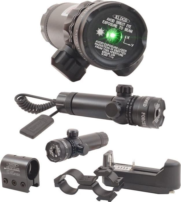 MIRINO PUNTATORE LASER DI PRECISIONE PER FUCILE CARABINA FASCIO VERDE SOFTAIR - 3