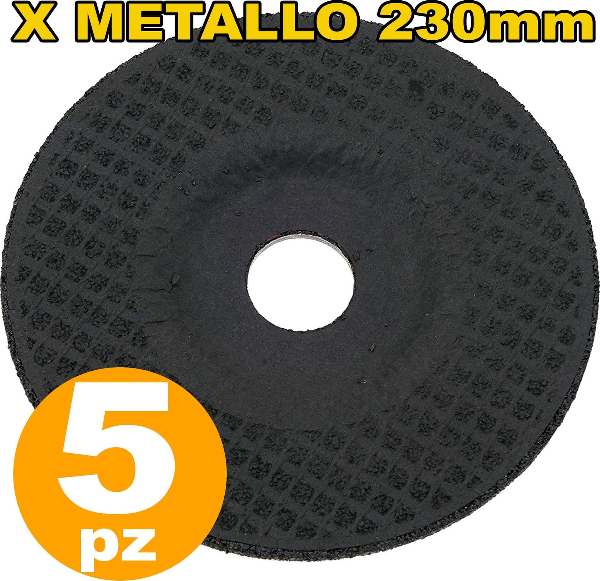 DISCO SMERIGLIETRICE FLEX SET DA 5 PEZZI 230 MILLIMETRI PER METALLO - 2