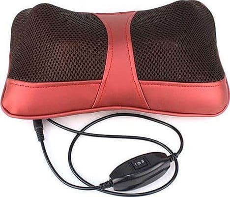 CUSCINO MASSAGGIANTE MASSAGGIATORE SHIATSU CASA AUTO INFRAROSSI COLLO RELAX SPA - 2