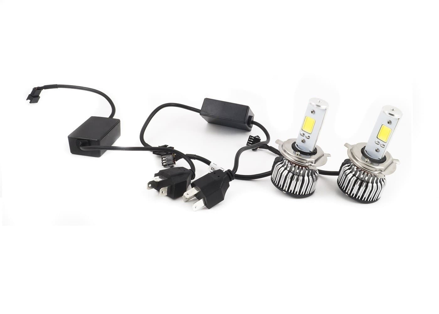 COPPIA LUCI LED SYSTEM AUTO H4 ABBAGLIANTE ANABBAGLIANTE 6000K 6S - 2