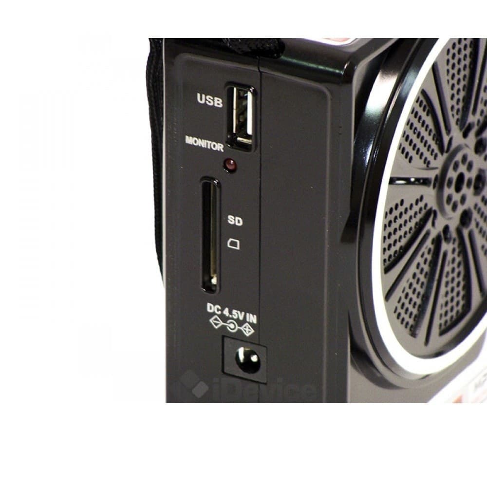 MINI CASSA SPEACKER PORTATILE CON RADIO FM PORTA USB LETTORE SD MP3 AUDIO MUSICA - 3