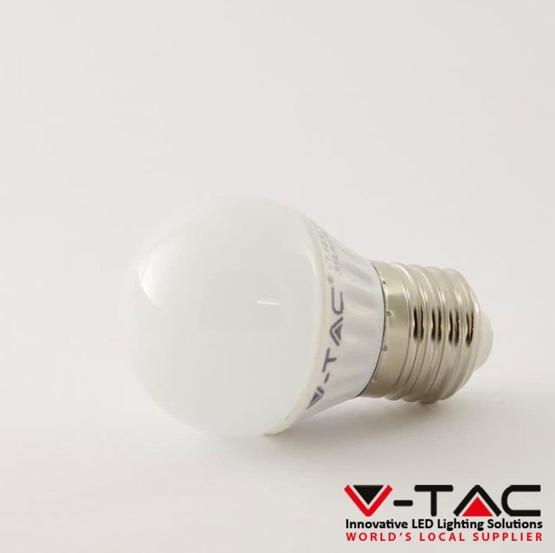 LAMPADINA LED E27 BULBO GRANDE G45 4W LUCE CALDA LAMPADA ILLUMINAZIONE VTAC 1830 - 2