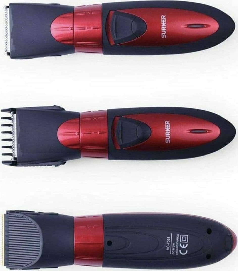 RASOIO TAGLIACAPELLI SURKER HC-7068 RICARICABILE CAPELLI RASATURA BARBA - 13