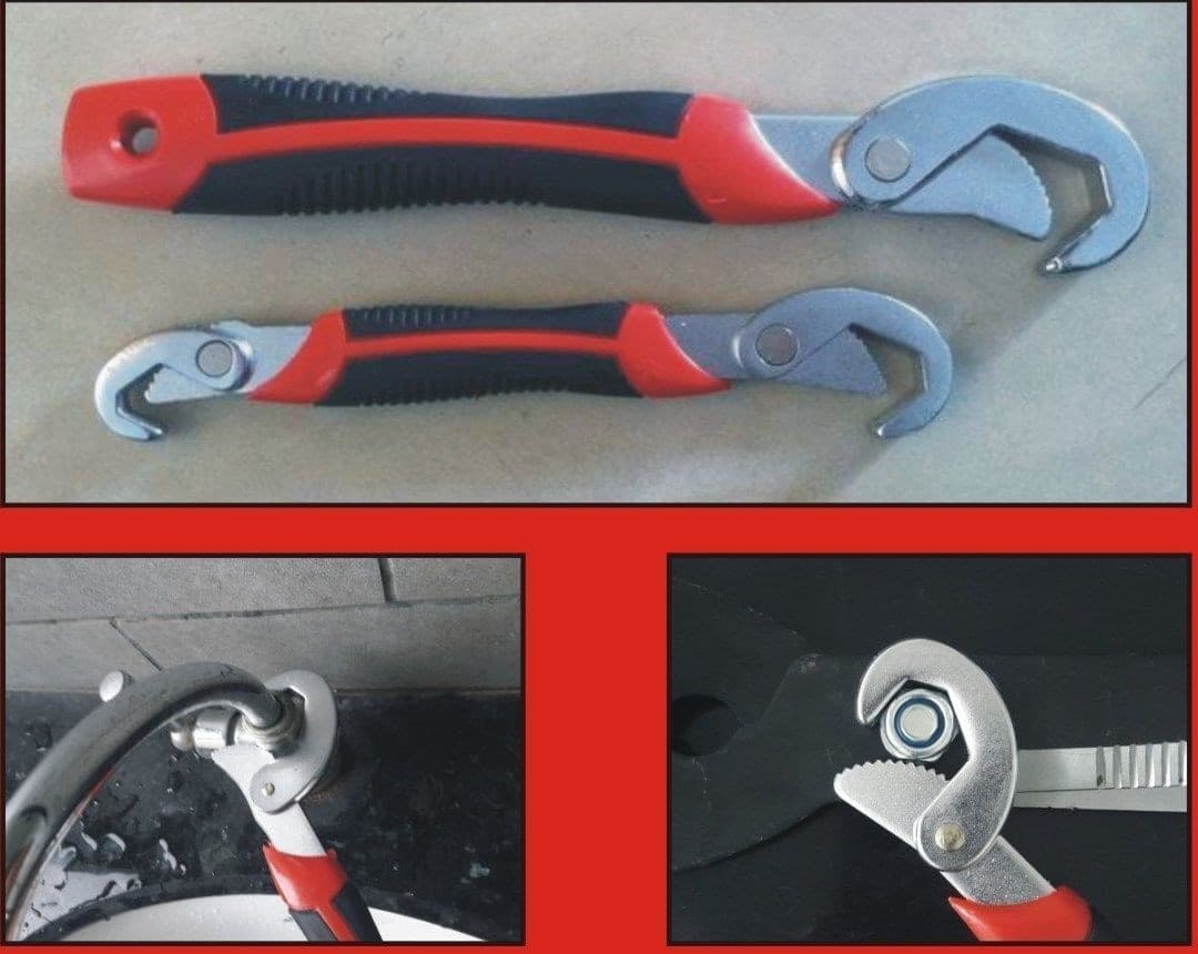 MULTI CHIAVE CHROME DADI BULLONI 3 IN 1 UNIVERSALE AUTOBLOCCO SNAP N GRIP 2 PZ - 5