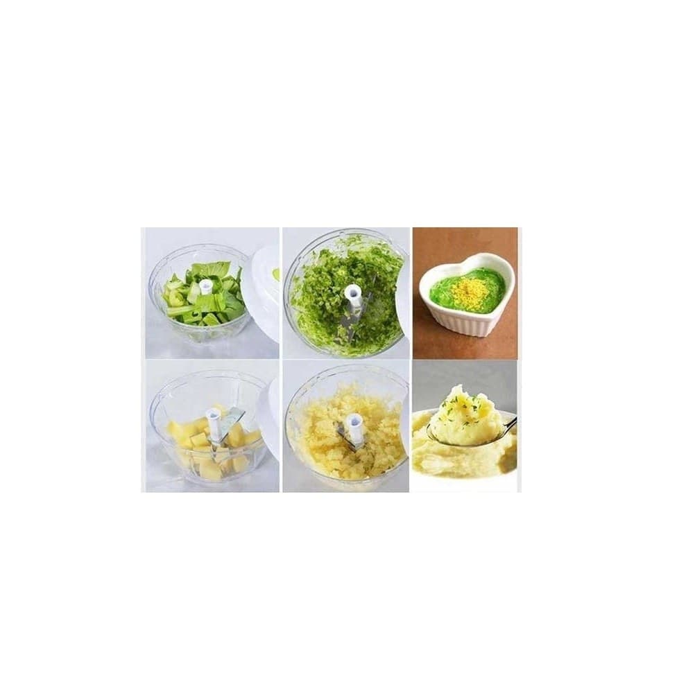 TAGLIATUTTO MANUALE PICCOLO SMINUZZARE TAGLIARE TRITARE IN UN ATTIMO MINI CHEF - 5