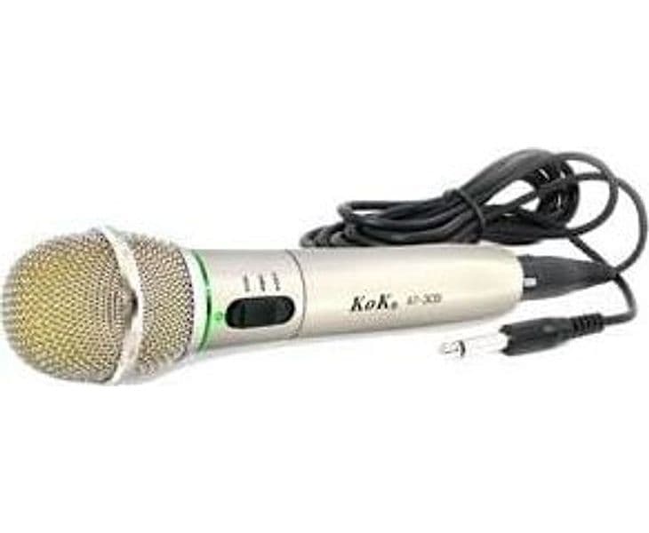 MICROFONO WIRELESS E CON CAVO FILO 2 IN 1 PER KARAOKE CANTARE 309 - 6