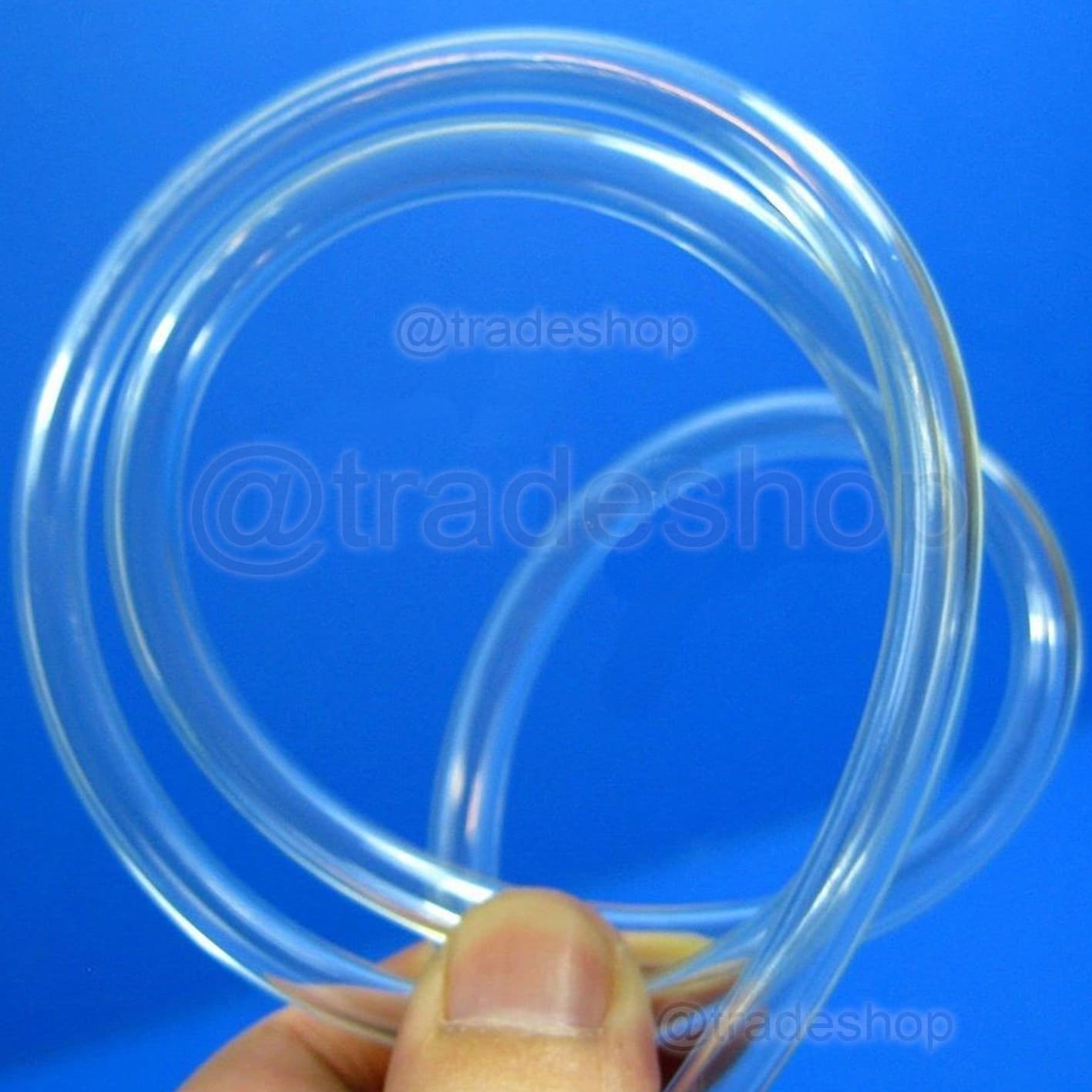 TUBO FLESSIBILE TRASPARENTE DA 2MT X 4MM DI DIAMETRO PER POMPA AREATORE ACQUARIO