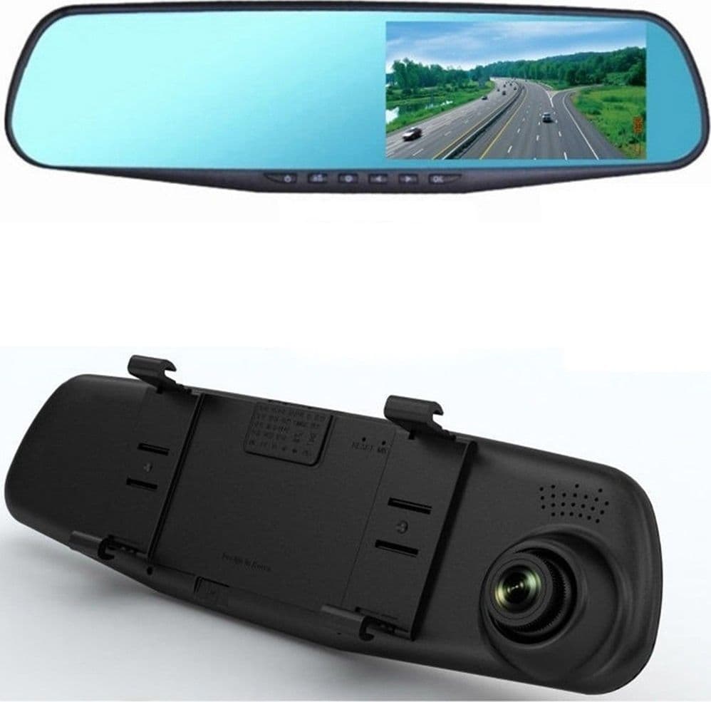 AUTO REARVIEW SPECCHIETTO DVR TELECAMERA FULL HD 1080P 2.3 "LCD PER RETROCAMERA