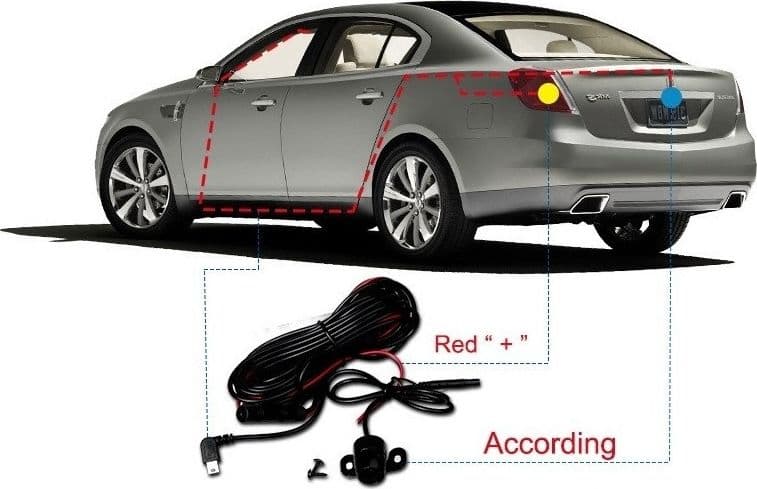 AUTO REARVIEW SPECCHIETTO DVR TELECAMERA FULL HD 1080P 2.3 "LCD PER RETROCAMERA - 2