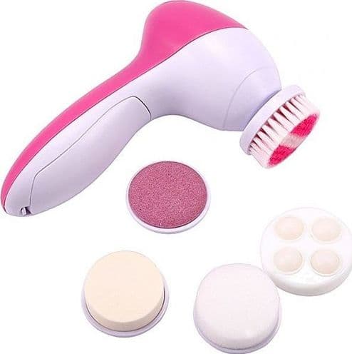 MASSAGGIATORE VISO CORPO FACCIALE PURIFICATORE 6 in 1 MASSAGGIO SPAZZOLA PULIZIA - 3