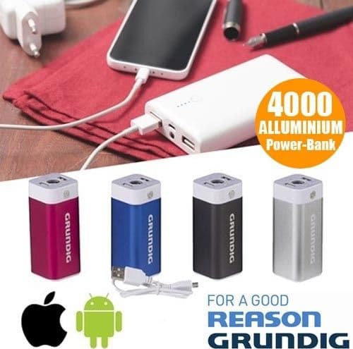 POWER BANK CARICABATTERIA DA 4000 MAH SMARTPHONE IOS ANDROID CARICA BATTERIA - 2