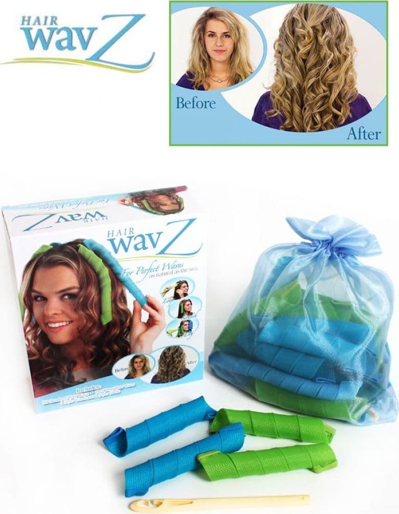 ARRICCIA CAPELLI DONNA MOSSI CREA BOCCOLI BIGODINI RICCI ACCONCIATURA HAIR WAVZ - 5
