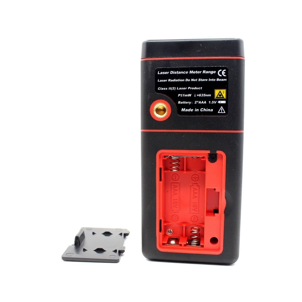 MISURATORE DI DISTANZA METRO PUNTATORE LASER ULTRASUONI DISPLAY LCD MISURA 40 MT - 6