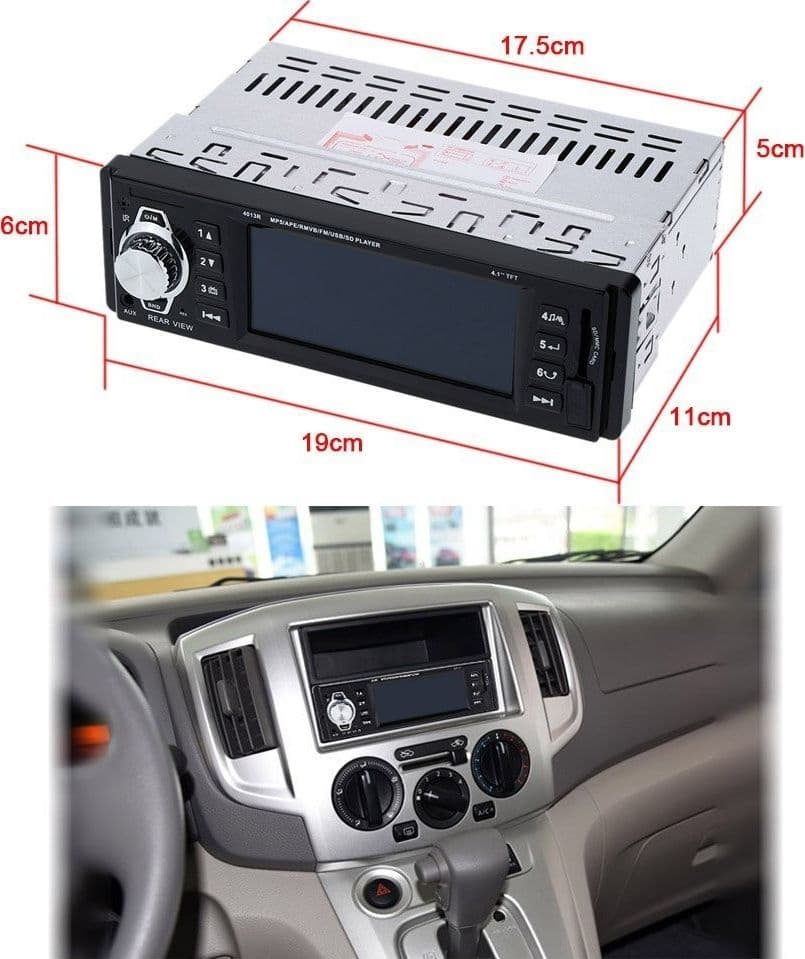 AUTORADIO DISPLAY LCD 3.6" HD USB SD AUDIO MP5-3310R PER TELECAMERA RETROMARCIA - 9