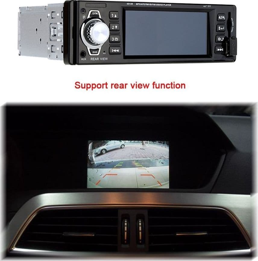 AUTORADIO DISPLAY LCD 3.6" HD USB SD AUDIO MP5-3310R PER TELECAMERA RETROMARCIA - 10