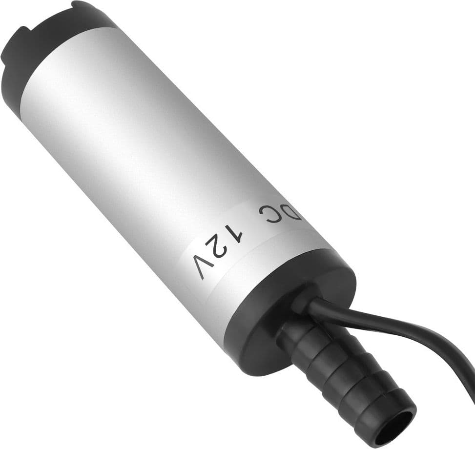 POMPA TRAVASO ELETTRICA SOMMERSA ASPIRA LIQUIDI ACQUA OLIO DIESEL 12V AUTO BARCA - 12