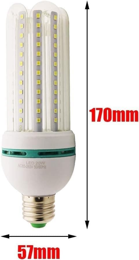 LAMPADA LAMPADINA LED bulb 2835 4U E27 104SMD 20W AC85 265V 6000K - 3