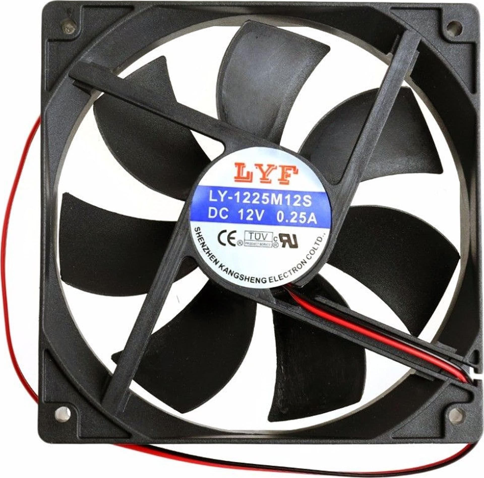 VENTOLA PC 120MM X 25MM PC CHASSIS CASE FAN 12V / 0.36A 1200RPM 60CFM