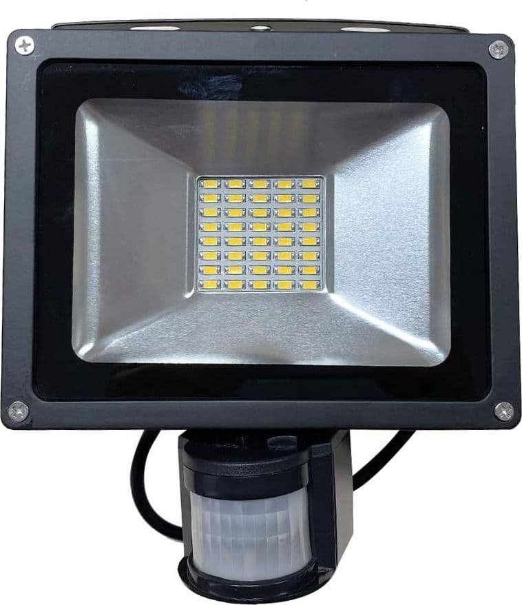 FARO LED 30W SENSORE DI MOVIMENTO ESTERNO CREPUSCOLARE LUCE PROIETTORE - 6