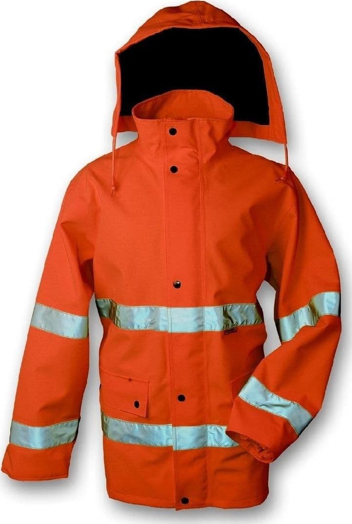 GIACCONE ARANCIO AD ALTA VISIBILITÀ IN GORE-TEX CON FODERA IN RETE DI NYLON – TrAdE Shop Traesio – giacca