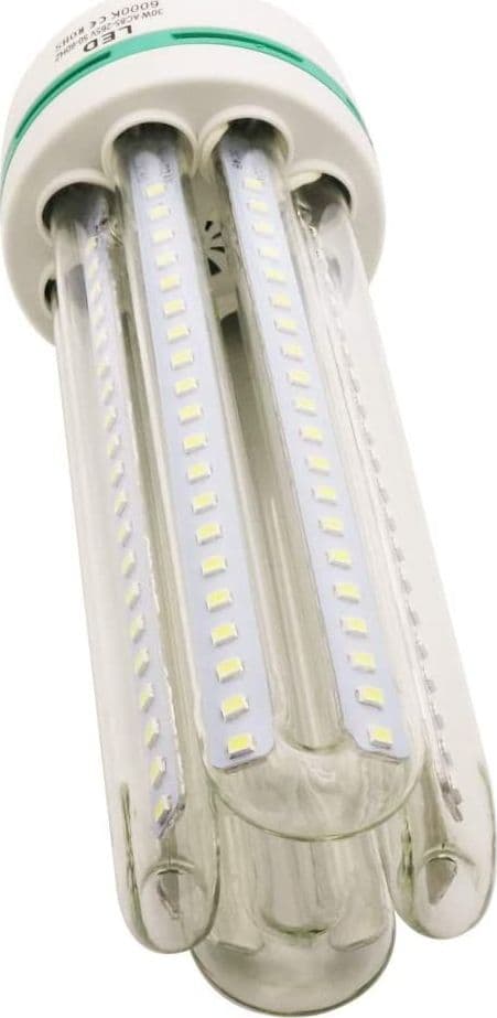 LAMPADA LAMPADINA 4U A LED DA 30W LUCE FREDDA O CALDA BASSO CONSUMO ATTACCO E27 - 6