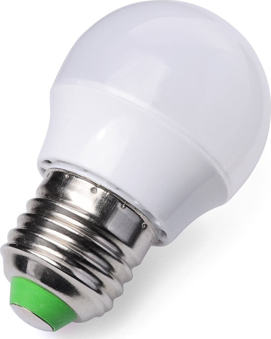 LAMPADINA GLOBETTO A LED DA 3W CON COPERTURA BIANCO LATTE A LUCE CALDA SET 10PZ - 5