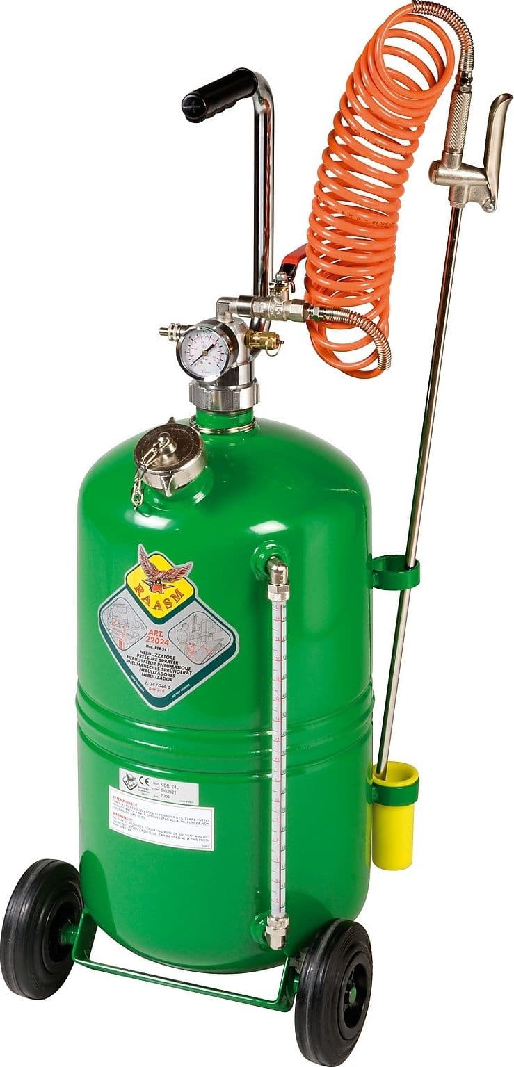 NEBULIZZATORE LT.24 CARRELLATO RAASM CON INDICATORE LIVELLO E ANTIRIFLUSSO - 2