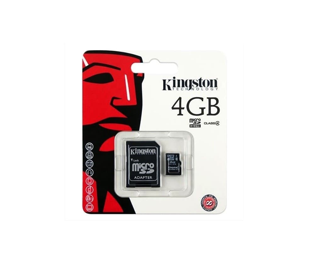 KINGSTON MICRO SD 4 GB MICROSD CLASSE 4 SDHC SCHEDA DI MEMORIA CARD SMARTPHONE