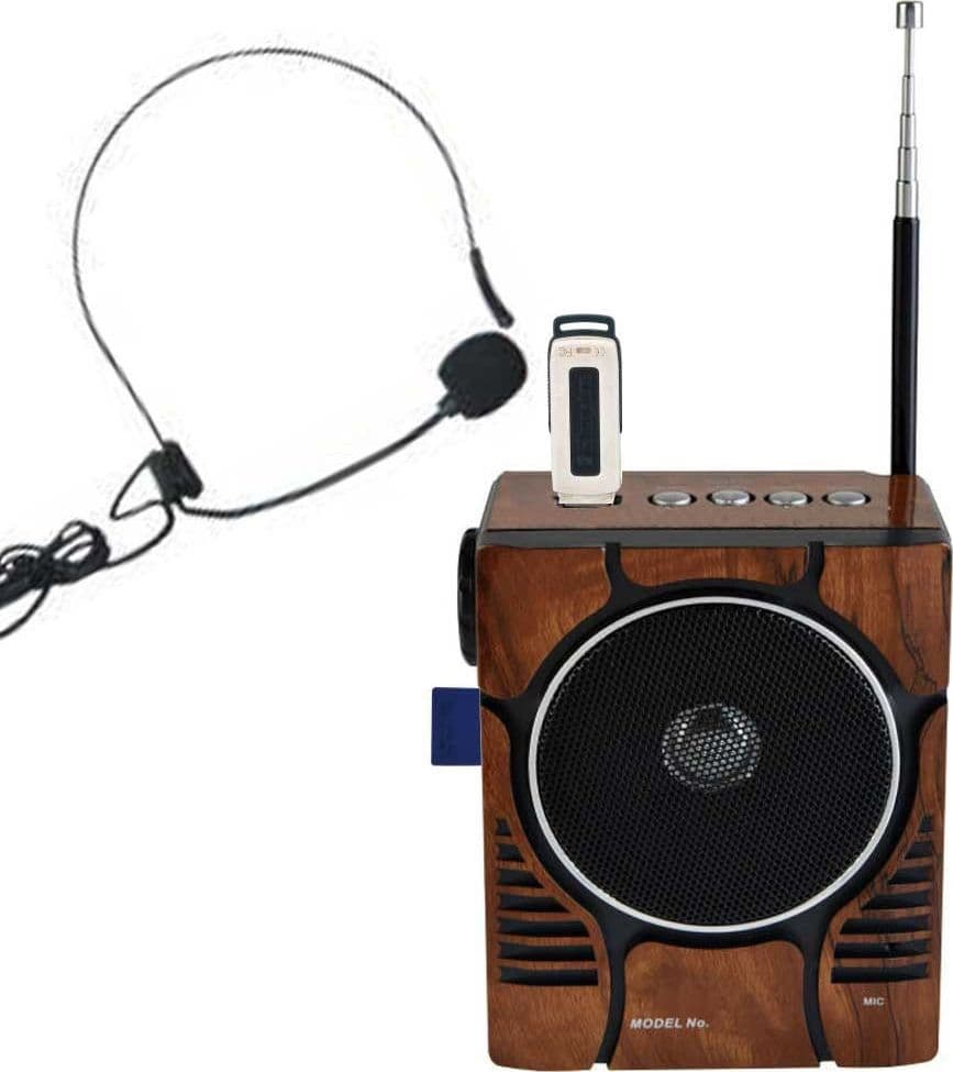 CASSA RICARICABILE SPEAKER CON TORCIA E MICROFONO RADIO FM KARAOKE USB MP3 SD