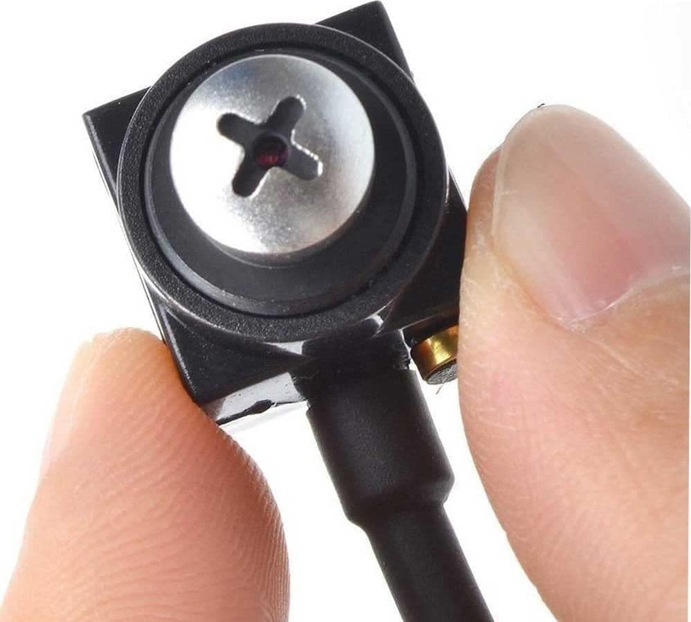 MINI MICRO TELECAMERA CAMERA CAM SPIA SPY A COLORI AUDIO CON MICROFONO VITE - 5