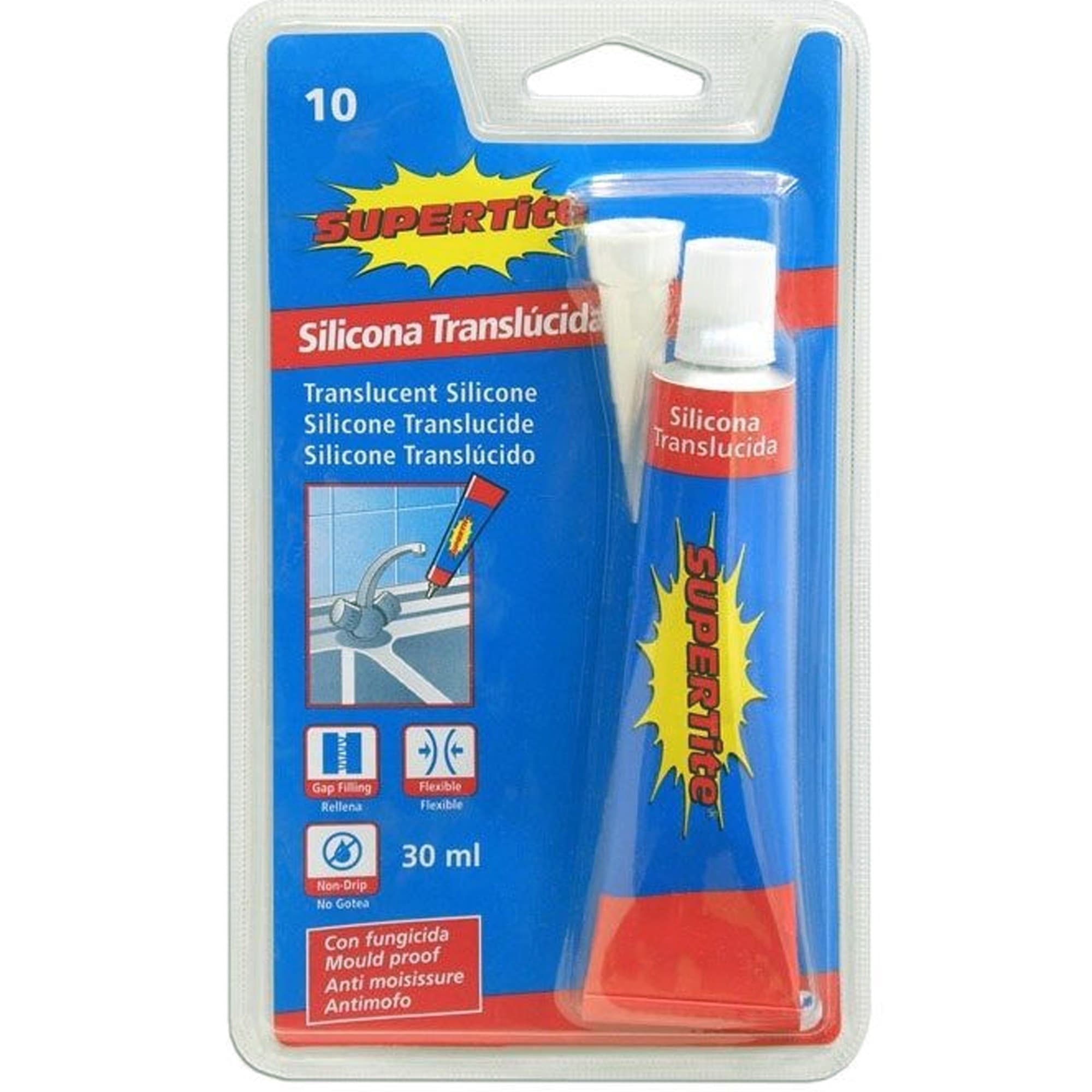 SET 12 TUBETTI SILICONE TRANSLUCIDO 30ML CON BECCUCCIO RIDUTTORE SIGILLA