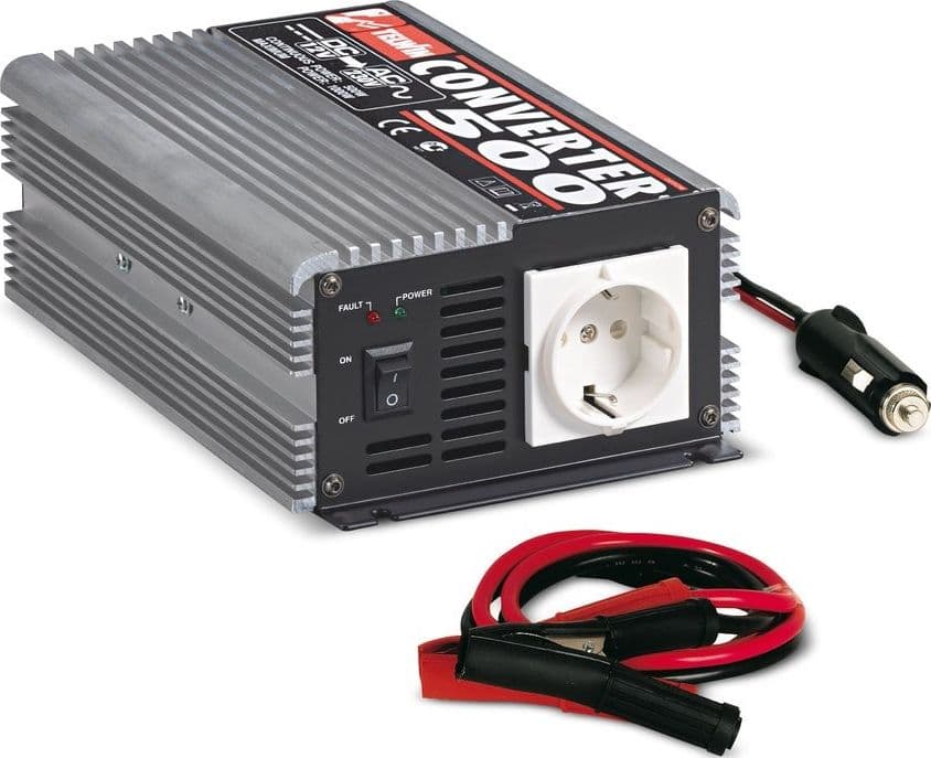 CONVERTITORE ELETTRICO CORRENTE TELWIN INVERTER CONVERTER 12V/220V 500W 829446