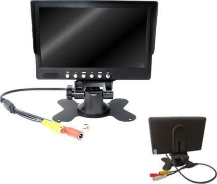 MONITOR LCD LED TFT 7" POLLICI 2 INGRESSI PER TELECAMERA RETROMARCIA - 2