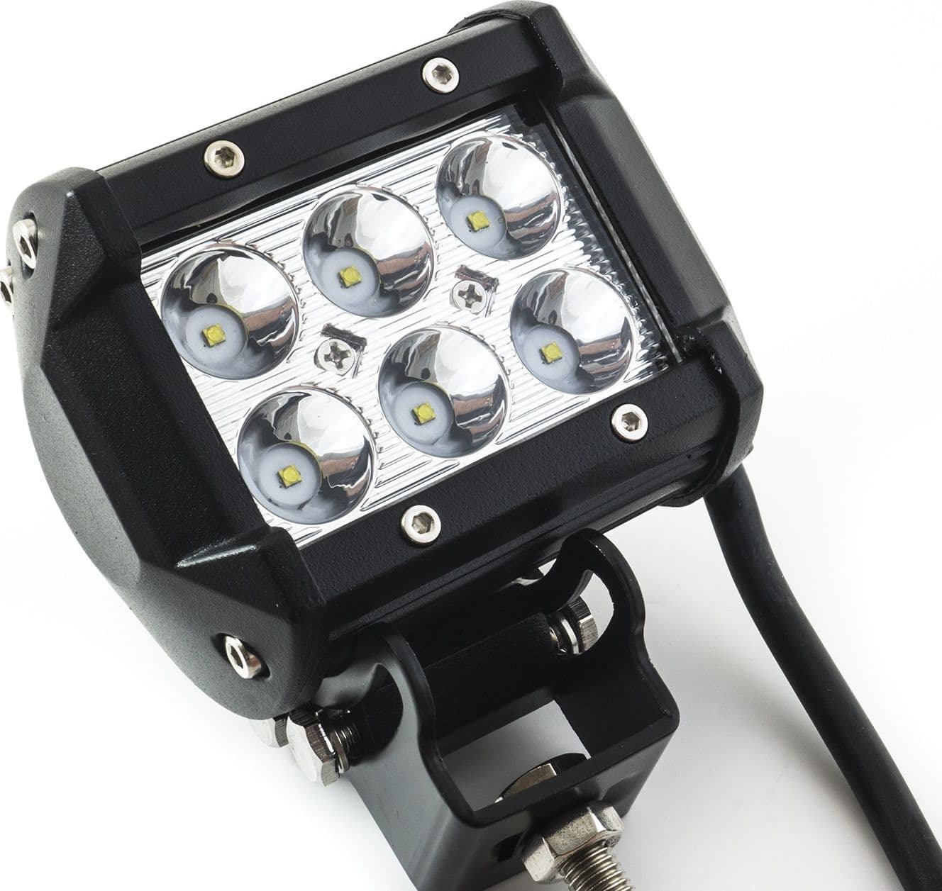 FARO LAMPADA SUPPLEMENTARE PROFONDITA AUTO FUORISTRADA 12V 6 LED 18W 6000K IP68 - 5