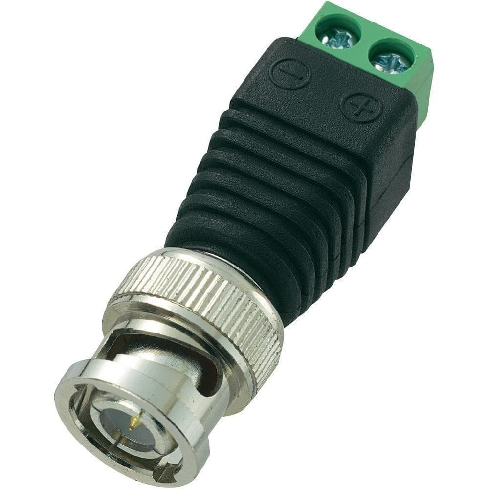 4X CONNETTORI ADATTATORI 12V BALUN BNC JACK RCA PER DVR SORVEGLIANZA TELECAMERE - 9
