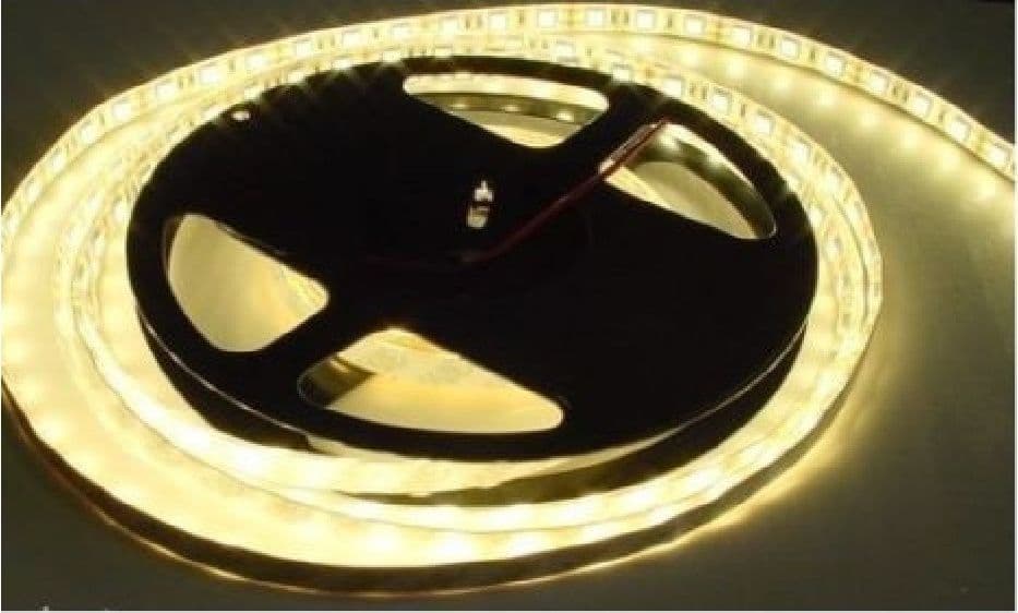 BOBINA STRISCIA LED 5050 FLESSIBILE 5 MT ADESIVA LUCE INTERNO ESTERNO IP65 STRIP – Bianco Caldo – TrAdE Shop Traesio –